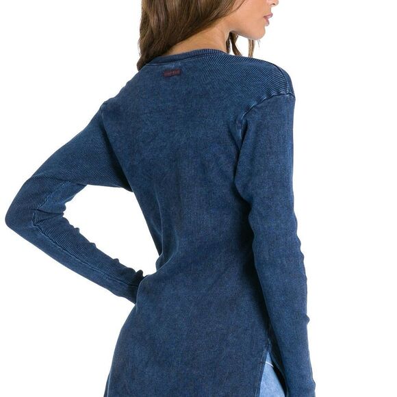 Hardtail Clothing 100% Cotton Vintage Rib Oversized Tunic Tee - Mineral Wash NWT - Picture 3 of 4